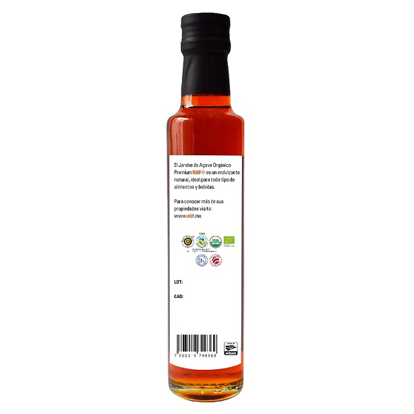 NBF JARABE DE AGAVE PREMIUM SABOR ALMENDRA 260 ml