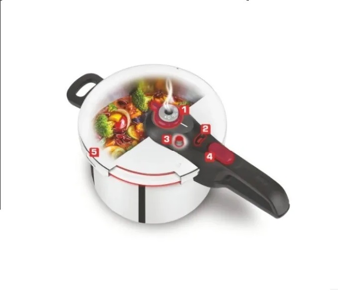 Olla De Presión/Express 6L Acero Inoxidable Inducción T-fal 