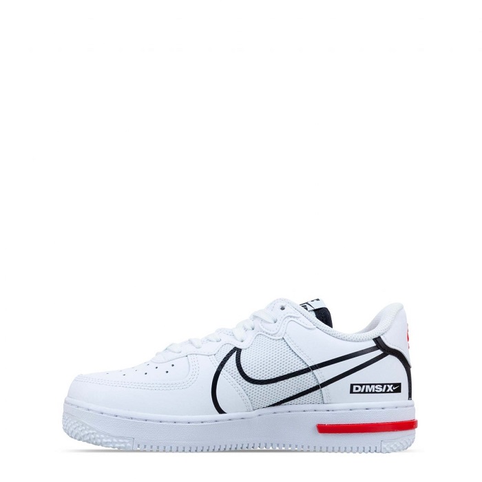 TENIS NIKE AIR FORCE 1 BLANCO CON AZUL Y ROJO (CD6960-100)
