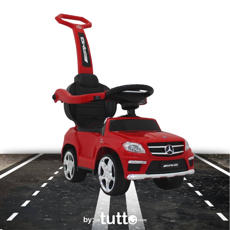 Montable Para Niño Mercedes Benz Gl63amg Convertible Push ROJO