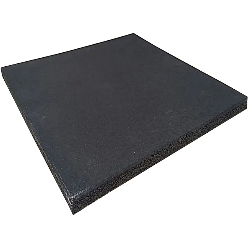 Tapete O Piso Fire Sports® Gimnasio Gym 3cm Grosor Caucho Negro