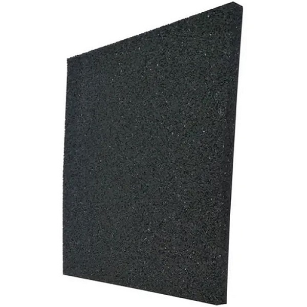 Tapete O Piso Fire Sports® Gimnasio Gym 3cm Grosor Caucho Negro