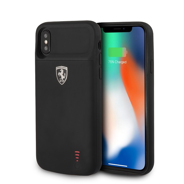 Power Funda Case Ferrari Negra 3600mha iPhone X