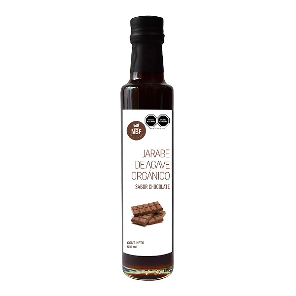 NBF JARABE DE AGAVE PREMIUM SABOR CHOCOLATE 510 ml