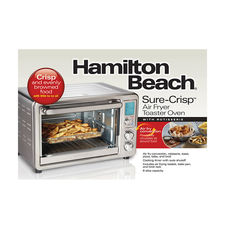 Horno Tostador Con Freidora De Aire Hamilton Beach 31193 SMS