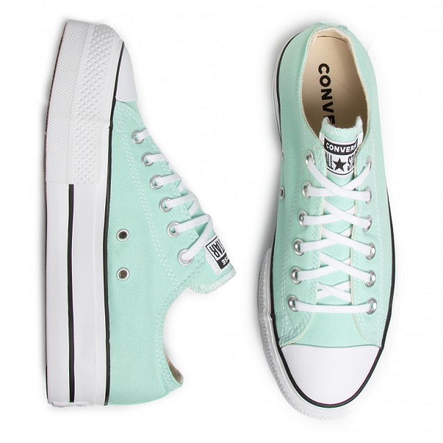 Tenis Converse Ctas Lift Ox Ocean Mint Dama Original 566758C