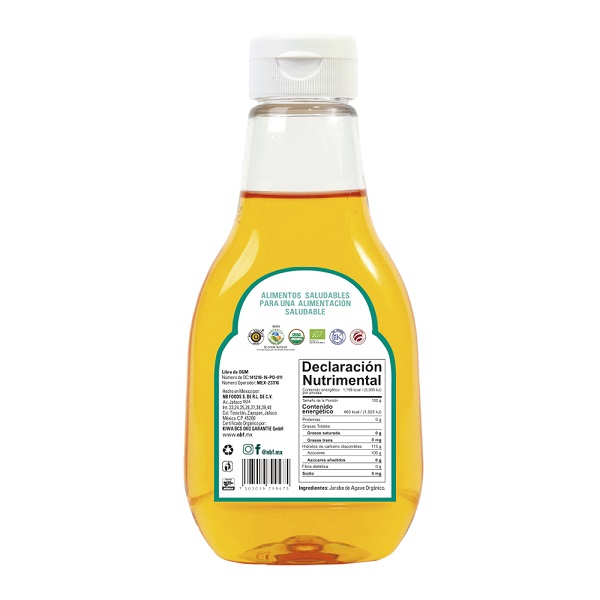 NBF JARABE DE AGAVE NATURAL ÁMBAR  250 ml