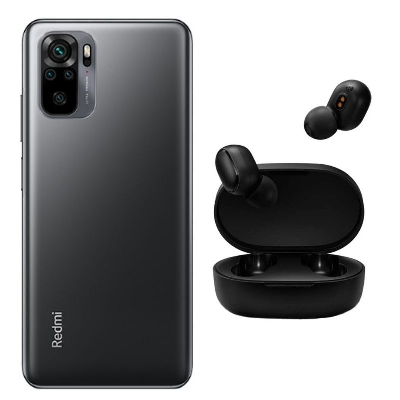 Bundle Xiaomi Redmi Note 10 Gris 4GB + 128GB + Xiaomi Mi True Wireless Earbuds Basic 2 Negro
