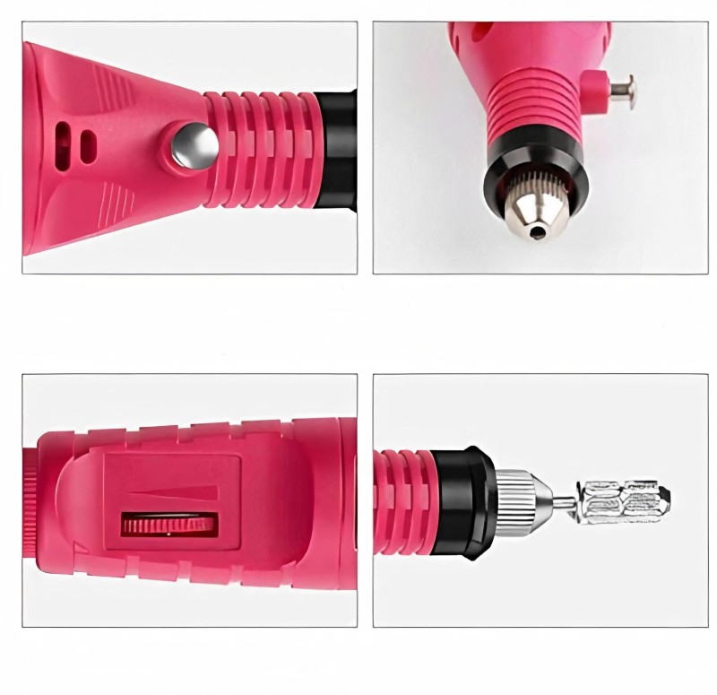 Pulidor de uñas eléctrico TECK TECK profesional para uñas acrílicas, color uva.