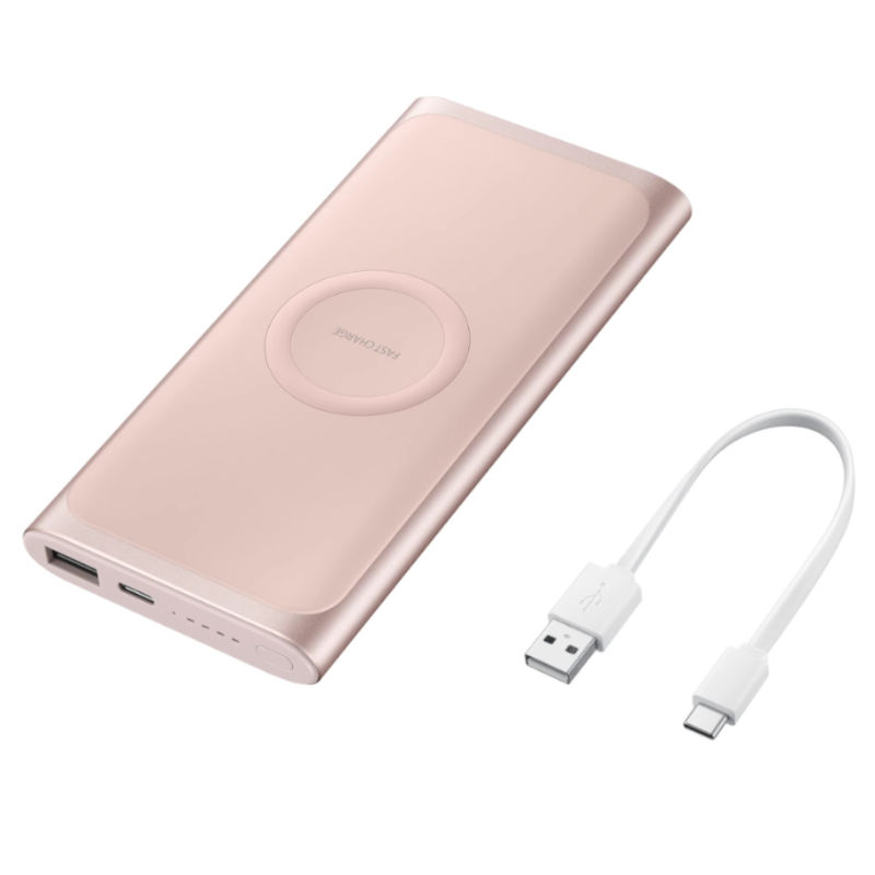 Cargador Samsung Wireless Battery Pack Fast 10000 mAh Rosa