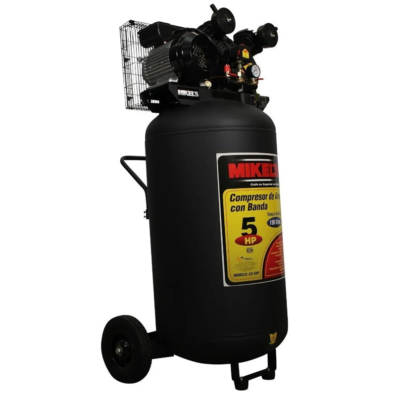 Compresor Aire Vertical  5 Hp 190 Lts  Mikels