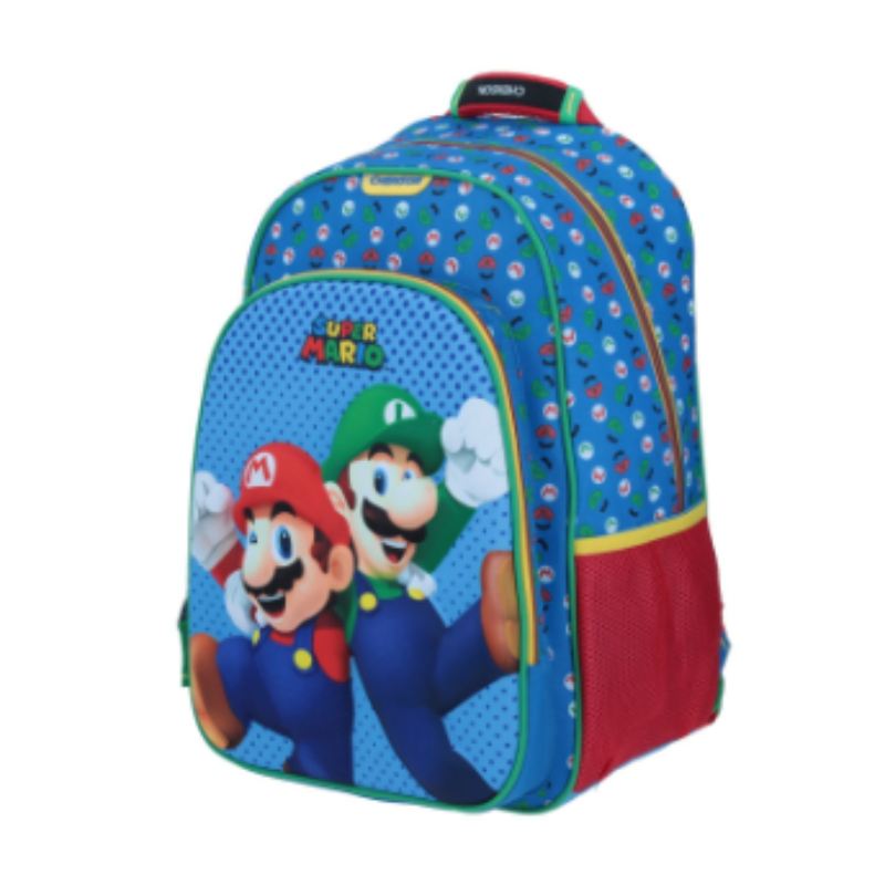 Mochila Grande Chenson Super Mario Bros Mario y Luiyi