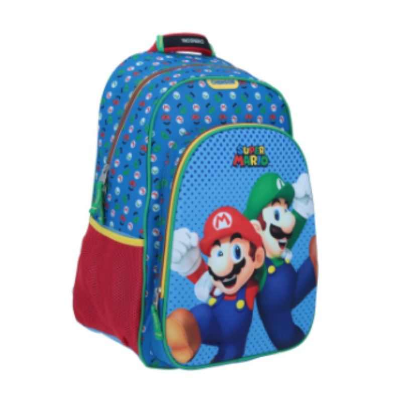 Mochila Grande Chenson Super Mario Bros Mario y Luiyi