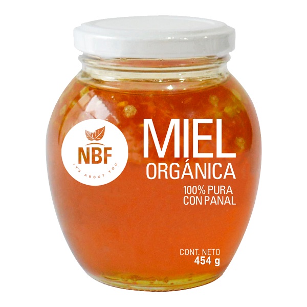 NBF MIEL DE ABEJA CON PANAL  454 gr