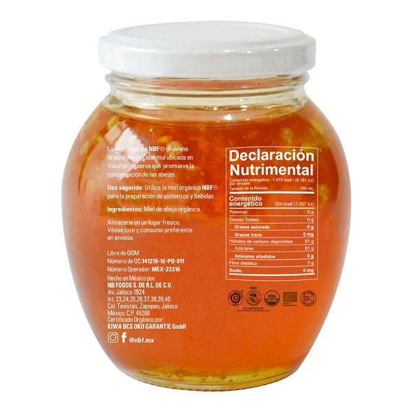 NBF MIEL DE ABEJA CON PANAL  454 gr