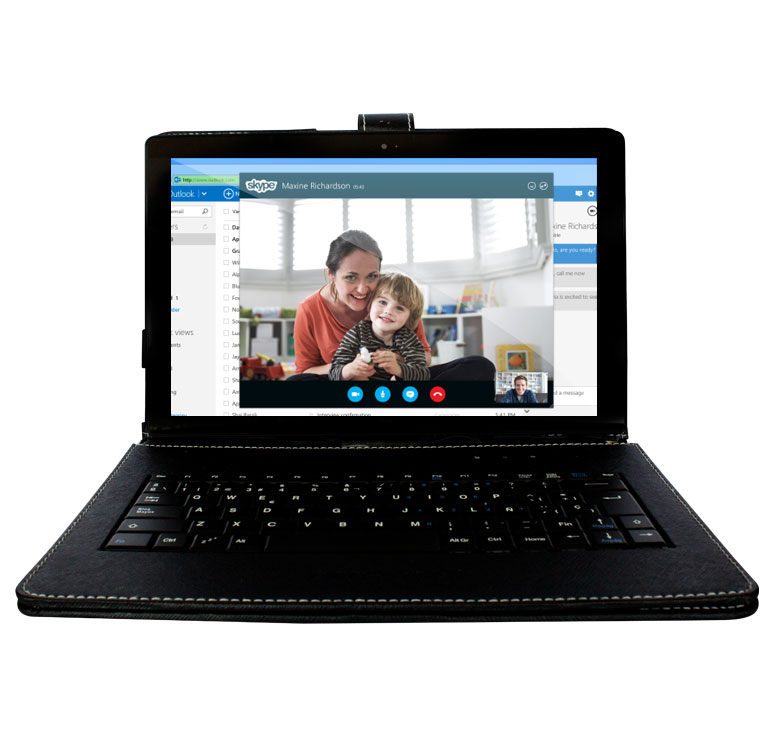 FUNDA CON TECLADO PARA TABLET DE 10"