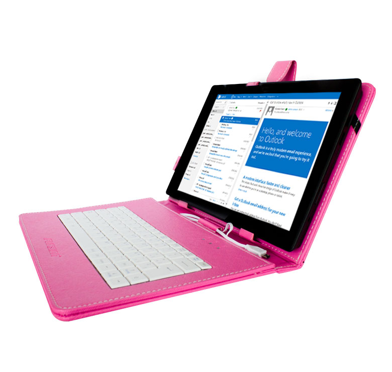 FUNDA CON TECLADO PARA TABLET DE 10"