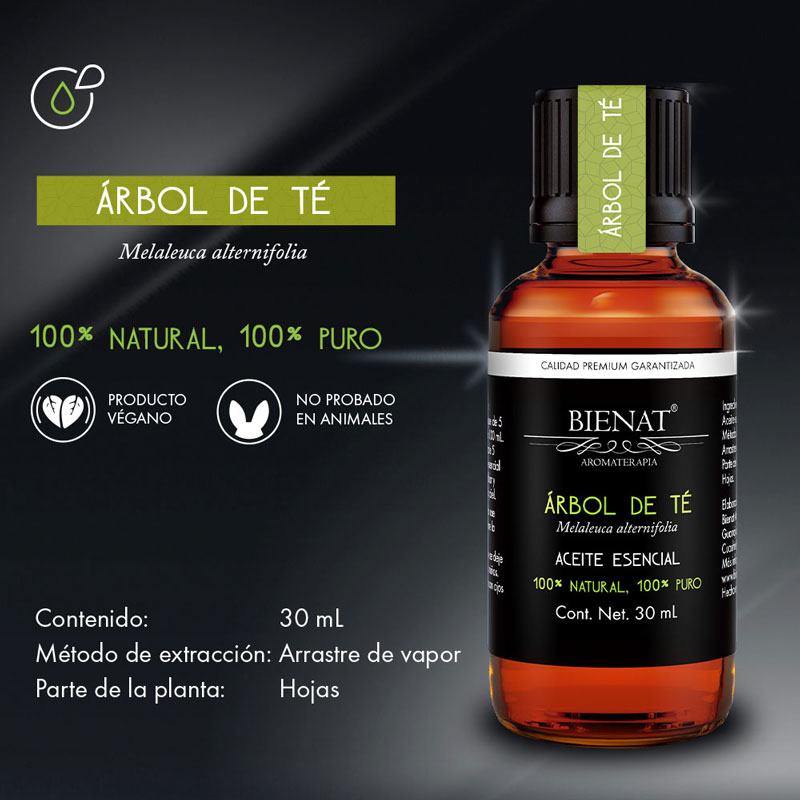 Bienat Aromaterapia Aceite Esencial de Árbol de Té 30 mL