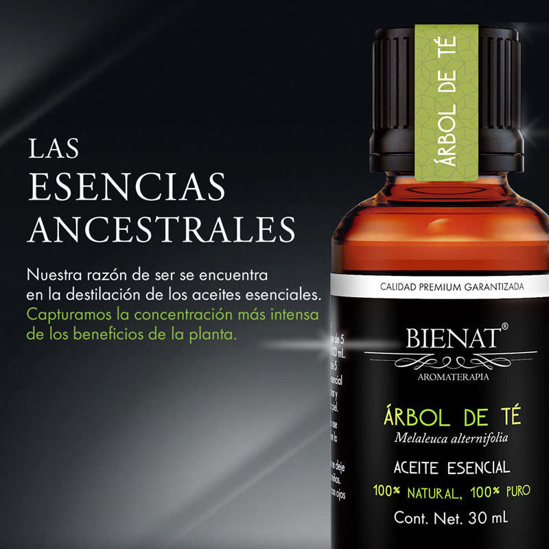 Bienat Aromaterapia Aceite Esencial de Árbol de Té 30 mL
