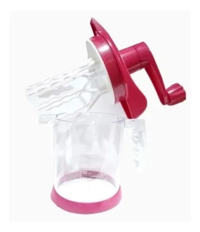 Batidora Manual Mezclador Manivela Batidor Práctico