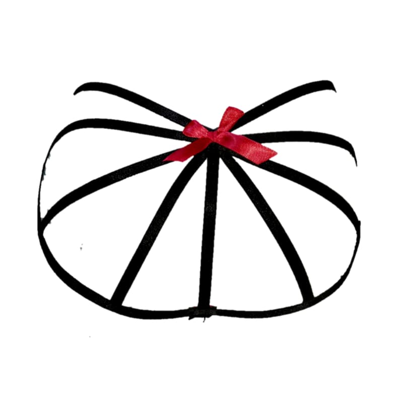 1 BIKINI SEXY CON TIRAS ESTILO ARNES EN NEGRO Y ENCAJE UNITALLA MOD-2916