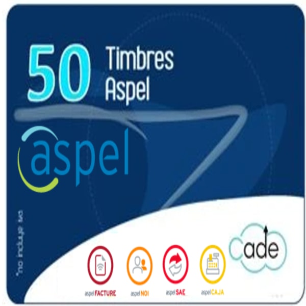 50 Timbres Aspel Sellado CFDI