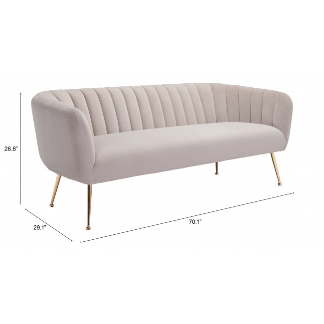 Sofa Deco Beige - Kessa.