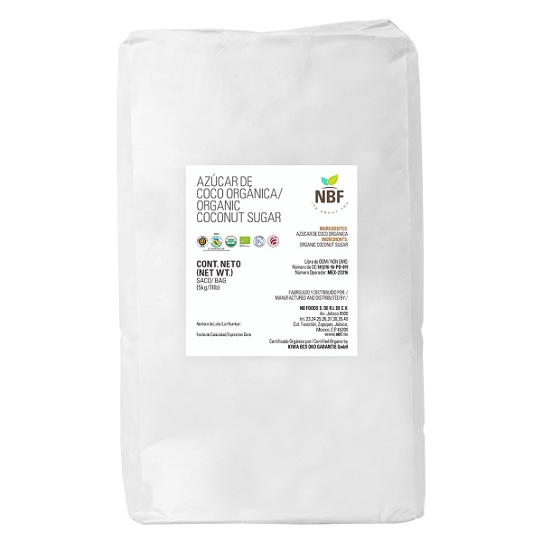 NBF AZÚCAR DE COCO ORGÁNICA 5 kg 