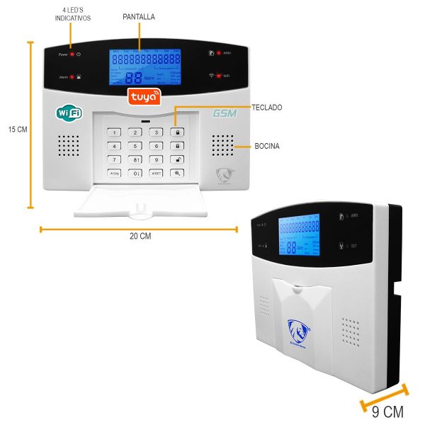 Alarma WIFI GSM Kit 4 Alerta Inalambrica Celular Seguridad Plus Casa