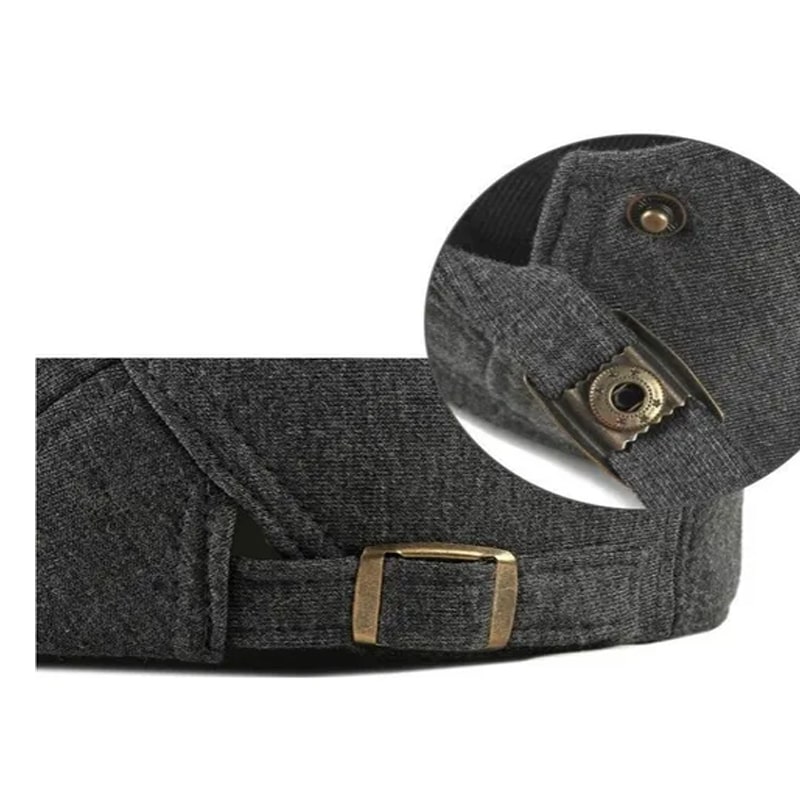  Boina Española Gris de Algodón con Cinta Ajustable