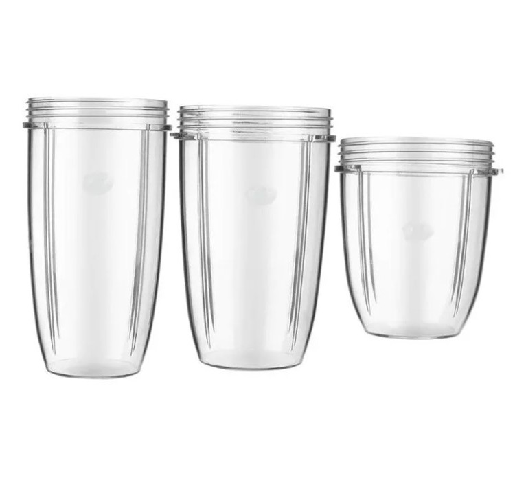 Paquete 3 Vasos Nutribullet Todas Las Medidas (18,24 Y 32 Oz)