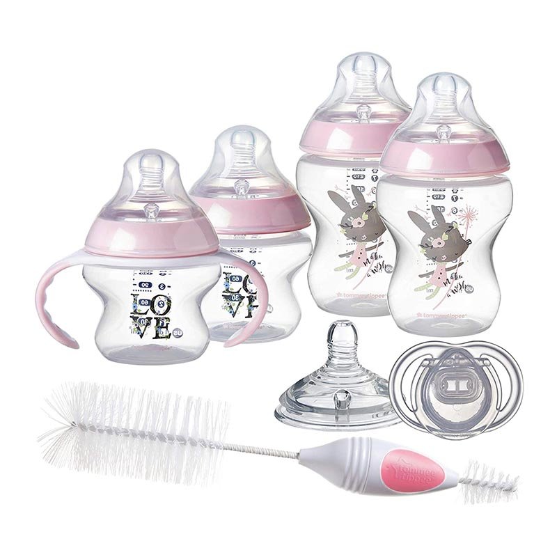 Biberones Tommee Tippee Set Inicial Close to Natural Rosa