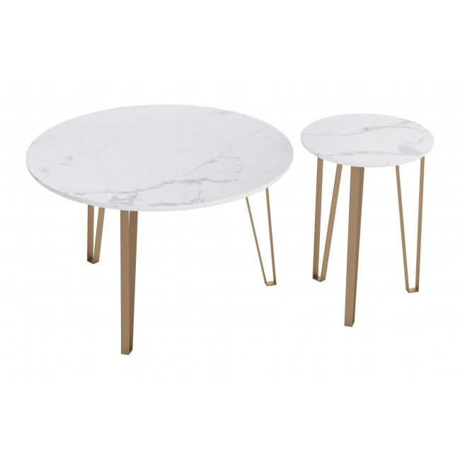 Juego de Mesas Caen Blanco - Kessa