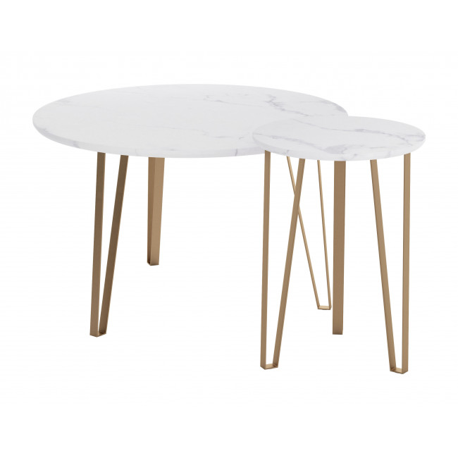 Juego de Mesas Caen Blanco - Kessa