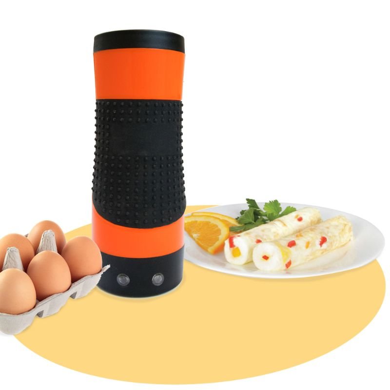 Parrilla Eléctrica Para Cocinar Huevos Estillo Rollie Naranja