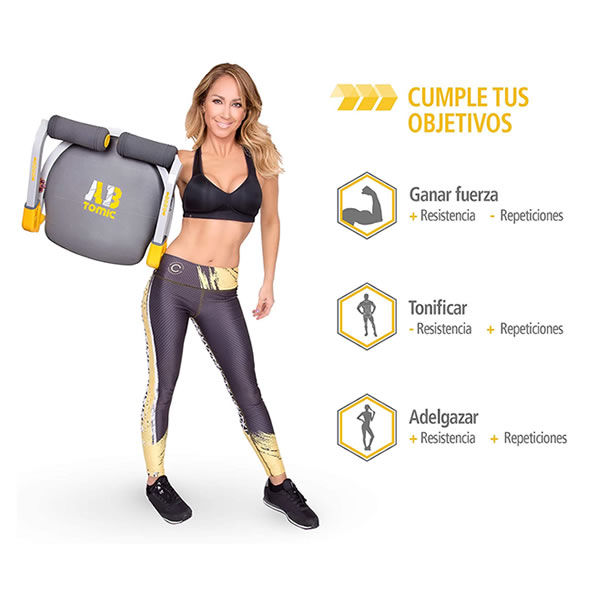 Maquina Función Multi Usos Fitness iNova AB TOMIC SMS - Gris