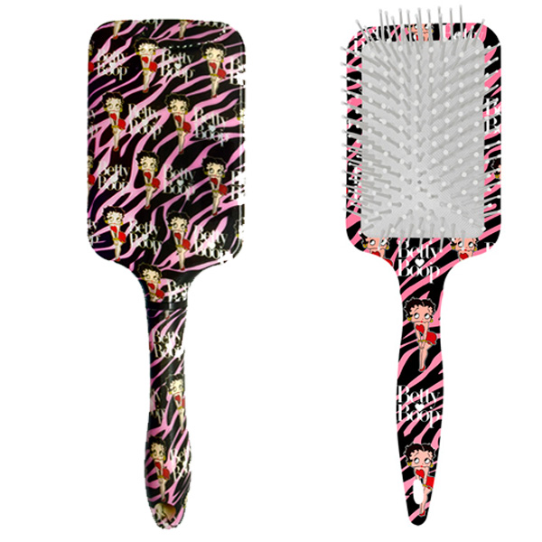 Betty Boop Cepillo Para Cabello + Cosmetiquera Transparente
