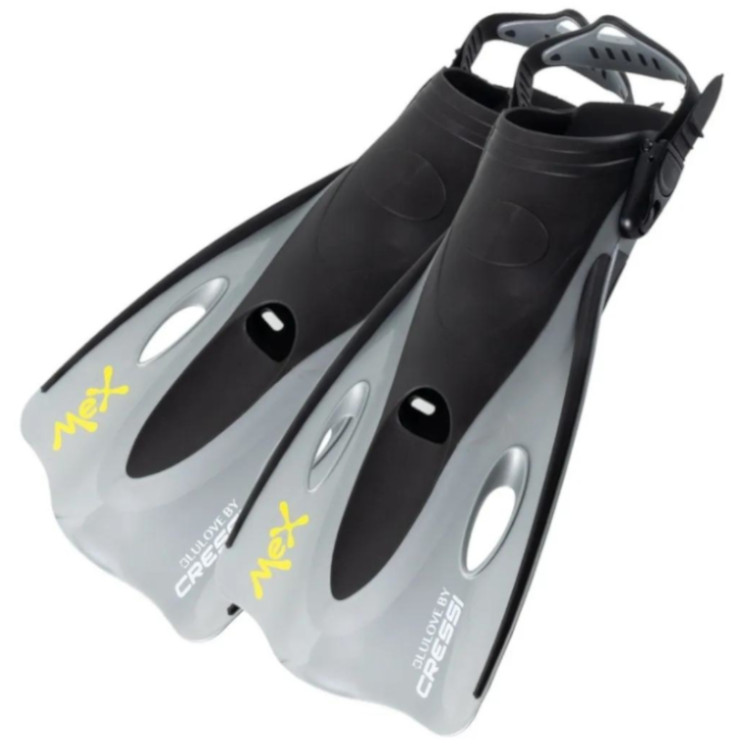 Aleta Corta CRESSI Mex Ideal para Snorkeling y Natación Color Azul