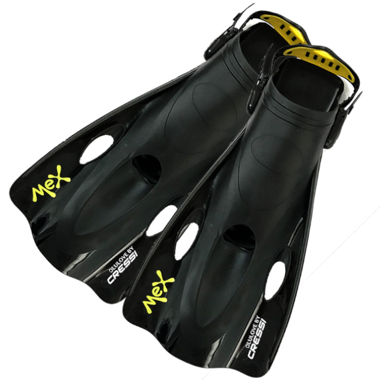 Aleta Corta CRESSI Mex Ideal para Snorkeling y Natación Color Azul