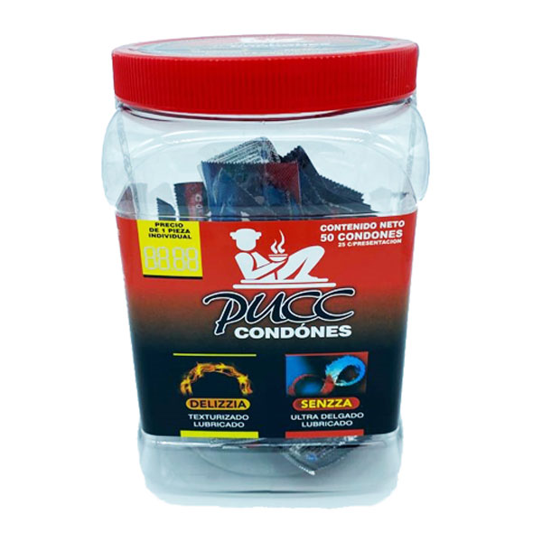 Preservativos Pucc Vitrolero 50 Texturizado/ultra Delgado