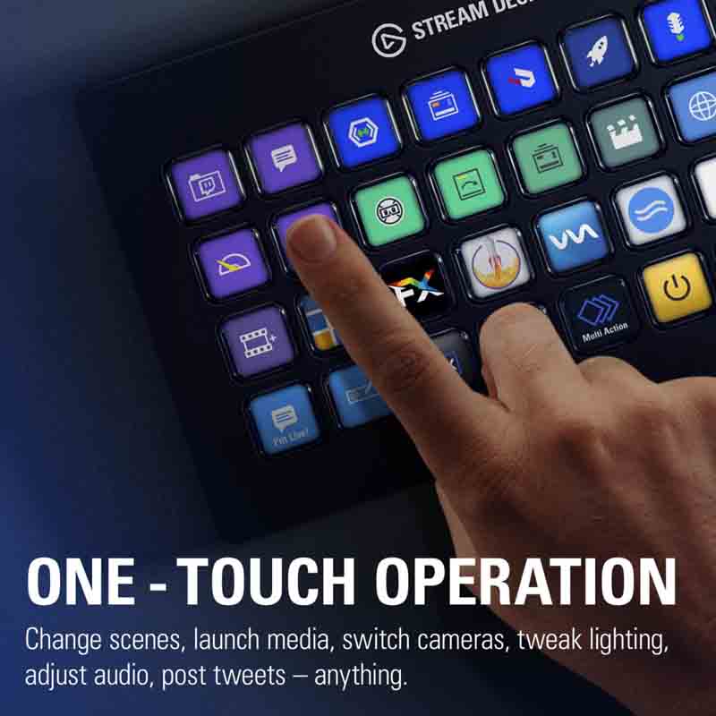 Teclado Elgato Stream Deck XL 32 Teclas Lcd Personalizables 10GAT9901