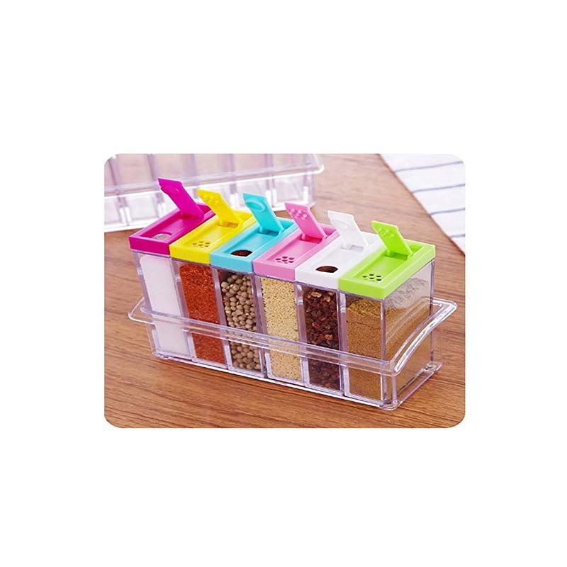 Set 6 Frascos Especieros con Organizador
