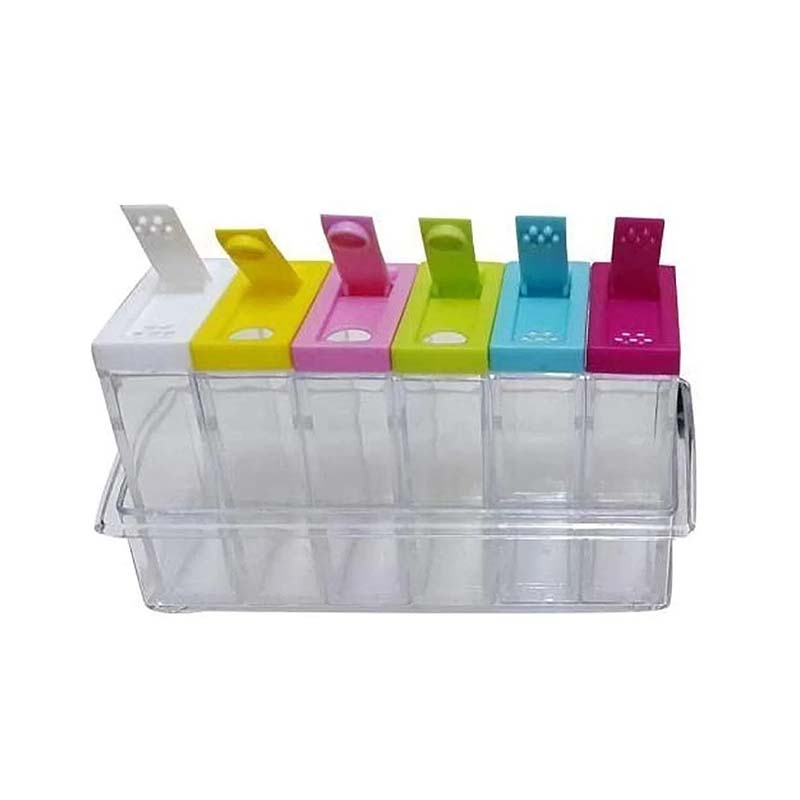 Set 6 Frascos Especieros con Organizador