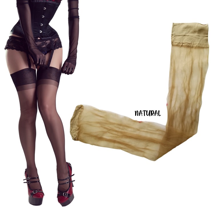 MEDIA NYLON SEXY OPACA SIN LIGA PARA LIGUERO TRASLUCIDA LISA LOLITA FETICH SENSUAL EROTICA 