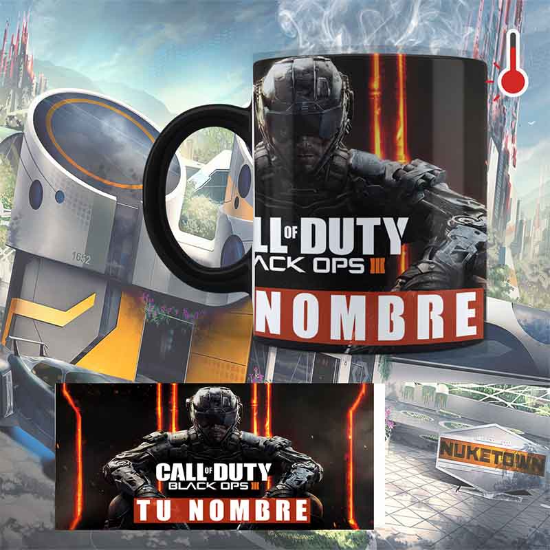 Taza Mágica Termosensible Call of Duty Warzone / Black Ops Personalizable