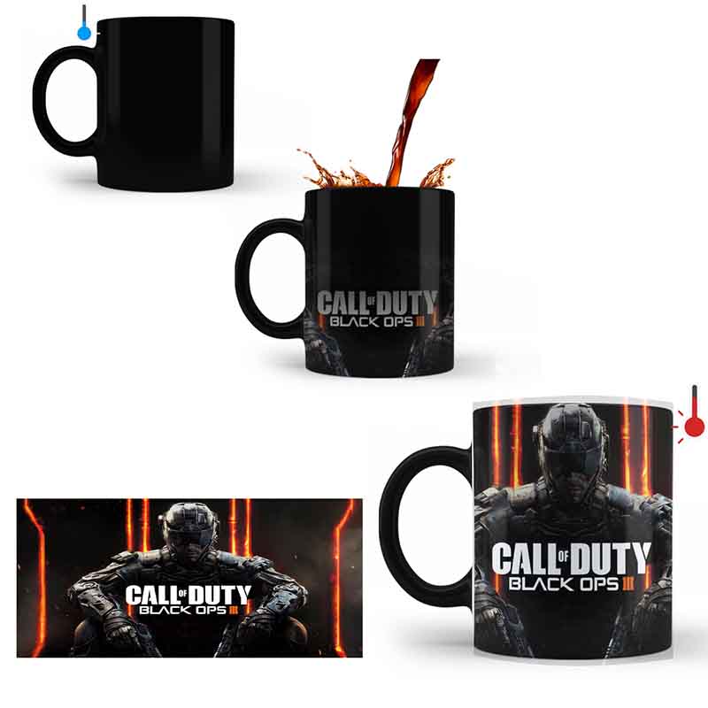 Taza Mágica Termosensible Call of Duty Warzone / Black Ops Personalizable