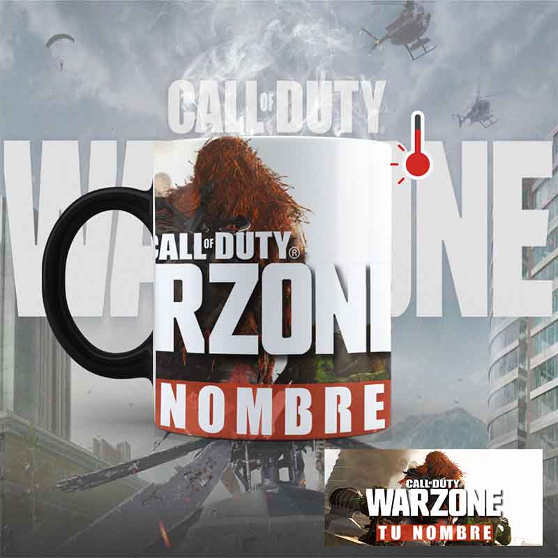Taza Mágica Termosensible Call of Duty Warzone / Black Ops Personalizable