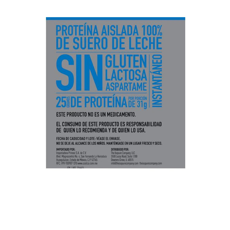 Isopure, Proteína en Polvo Sabor Vainilla, 2.04 kg