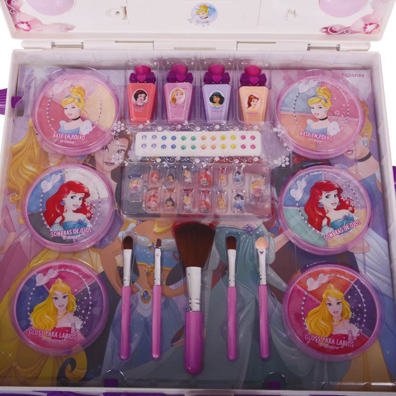 MALETIN DE PRINCESAS DISNEY DE MAQUILLAJE PARA NIÑAS