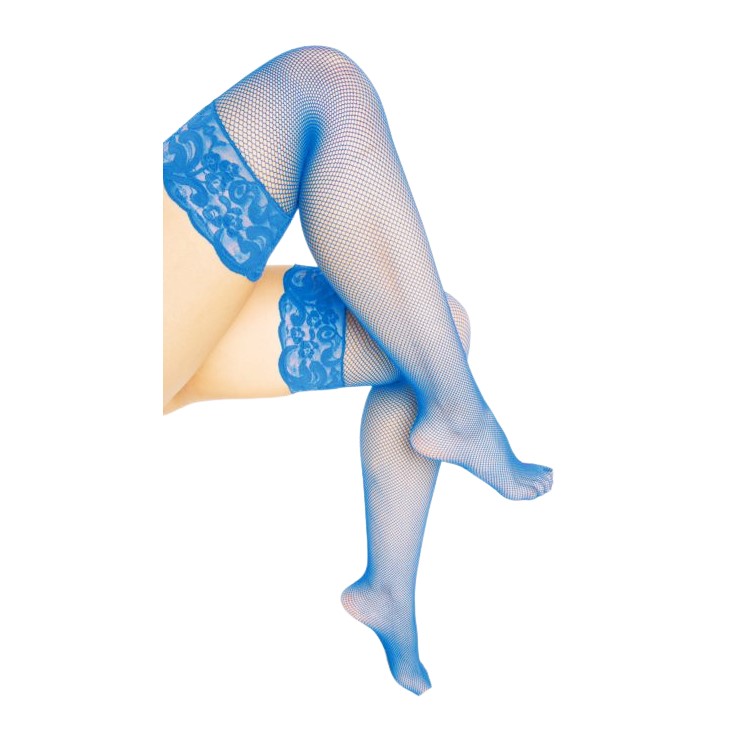 MEDIA DE RED CON ENCAJE Y SILICON AUTO ADHERIBLE SENSUAL EROTICO FETICH SEXY LOLITA LIGUERO